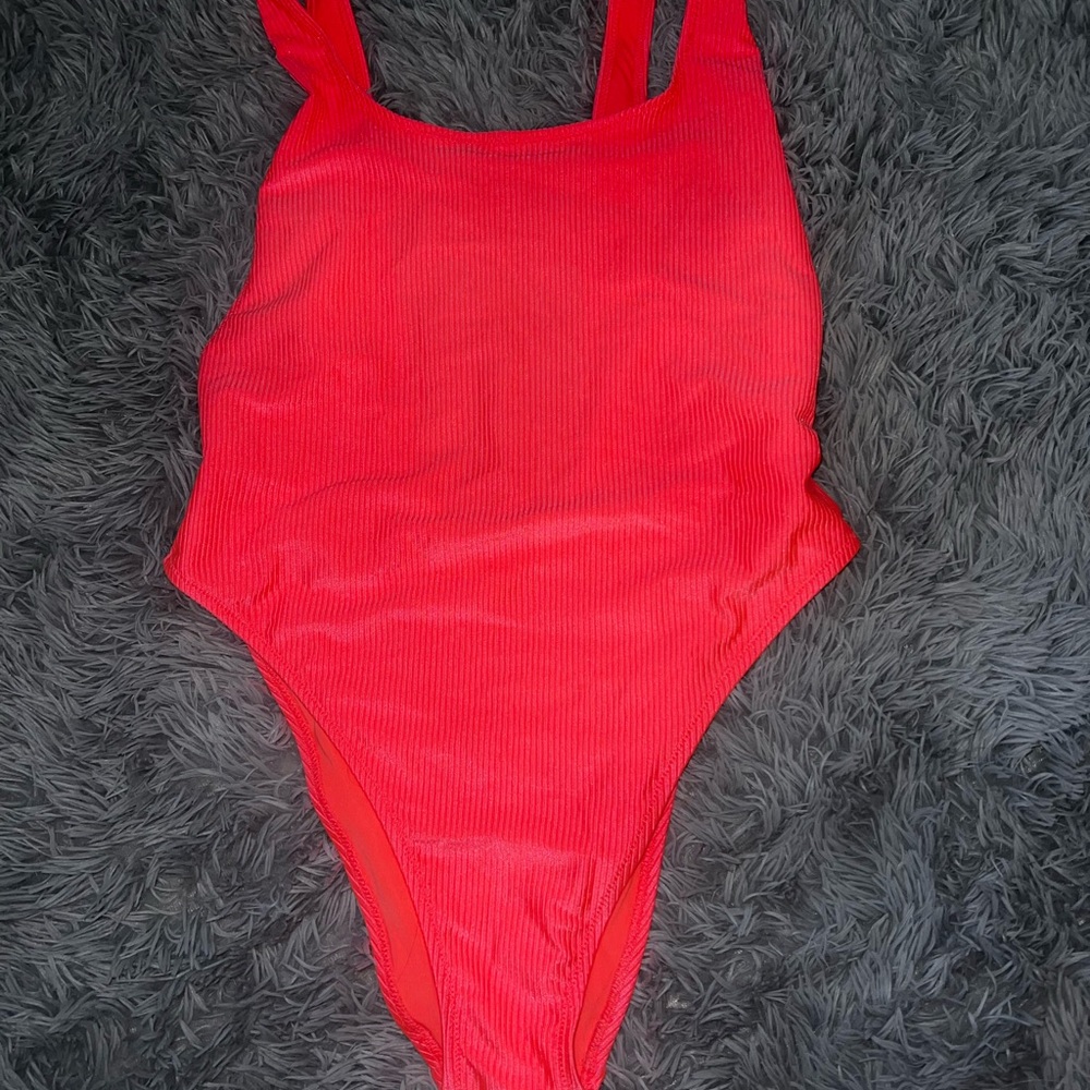 NWT AERIE Hot pink one-Piece Swimsuit